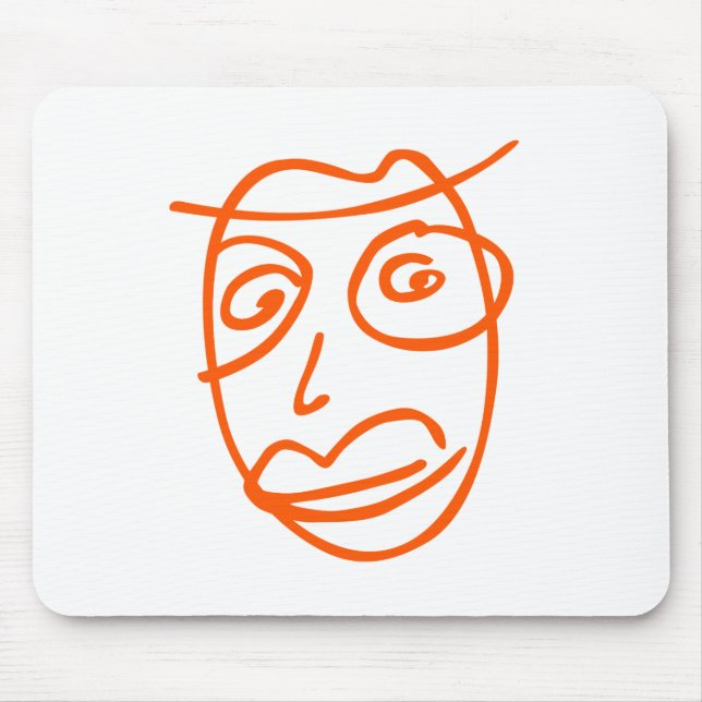 NAIVE cool illustration Mouse Pad (Front)