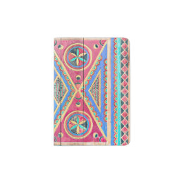 Najd Pride Tribal Wooden Door Passport Holder
