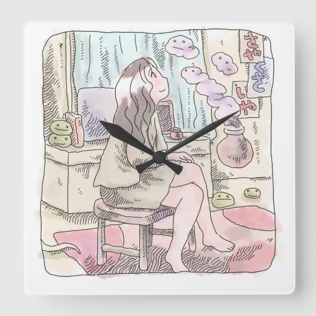 Najiji Square Wall Clock (Front)