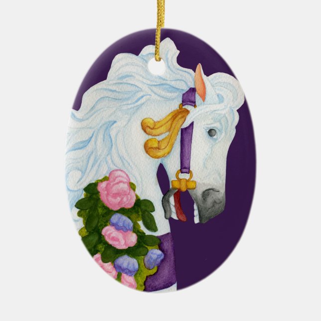 Najira Carousel Horse Ornament (Front)