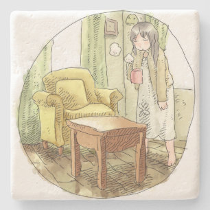 Najirou Sayaka Stone Coaster