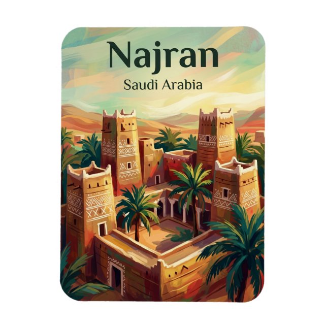 Najran Saudi Arabia Magnet (Vertical)