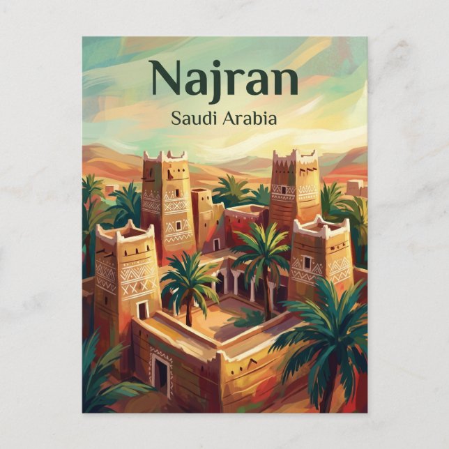 Najran Saudi Arabia Postcard (Front)