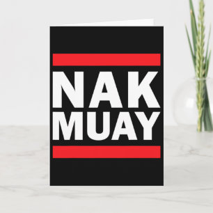 Nak Muay Thai Kickboxing Knuckmuay Thai Kickboxing Card