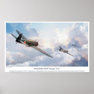 Nakajima B6N Tenzan Poster