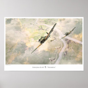 Nakajima Ki-43 Hayabusa Poster