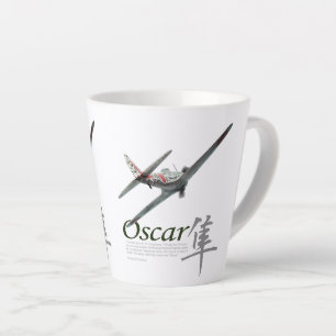 Nakajima Ki-43"Oscar"一式戦闘機「隼」 Latte Mug