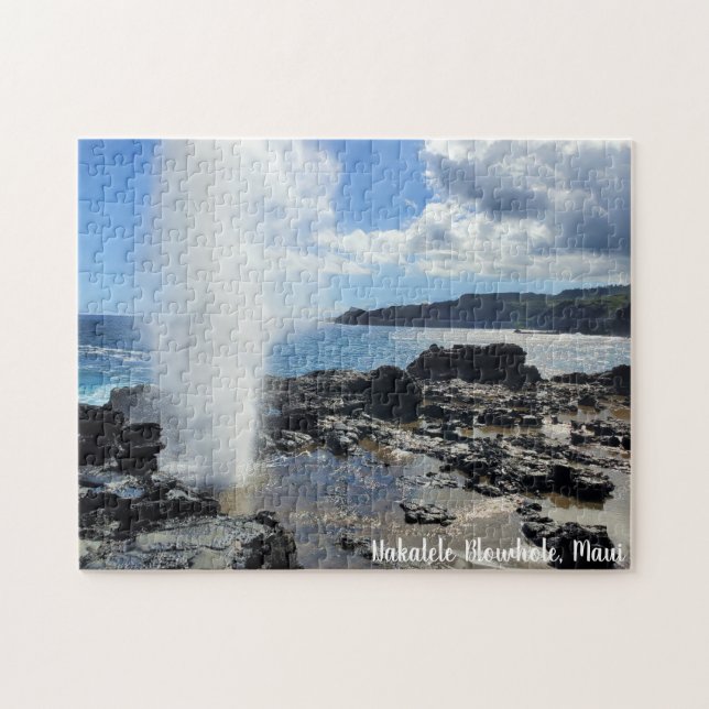 Nakalele Blowhole Scenic Maui Jigsaw Puzzle (Horizontal)