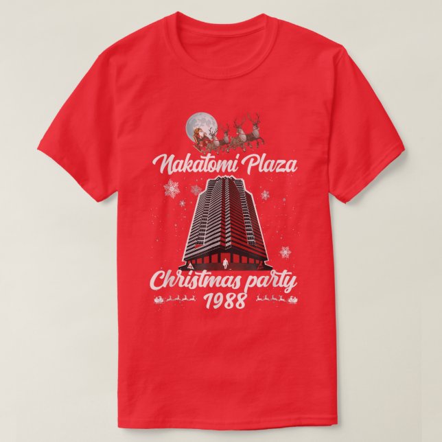 Nakatomi_Plaza 1988 Christmas Party  T-Shirt (Design Front)