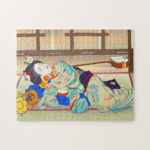 Nakazawa Hiromitsu Inn at Gion maiko geisha art Jigsaw Puzzle