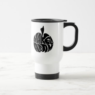 Naked Adam Black Logo Travel Mug