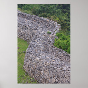 Nakijin Castle Wall Poster