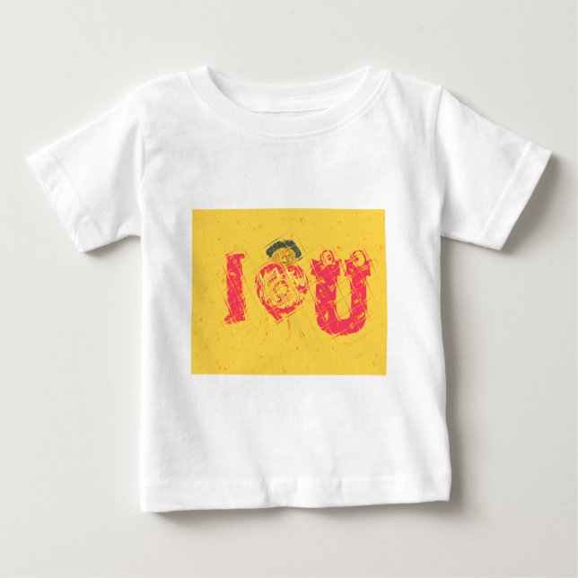 Nakupenda - I Love U Swahili Word Text Meaning Art Baby T-Shirt (Front)