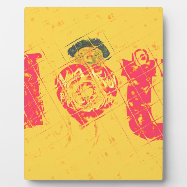 Nakupenda - I Love U Swahili Word Text Meaning Art Plaque (Front)