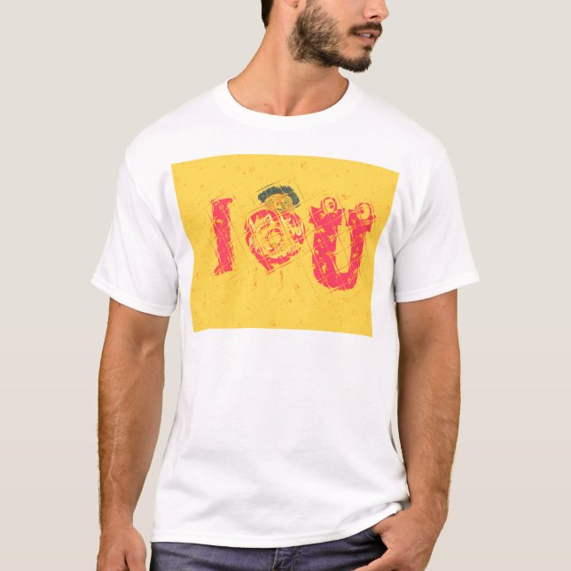 Nakupenda - I Love U Swahili Word Text Meaning Art T-Shirt (Front)
