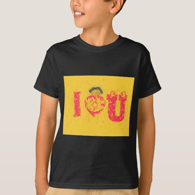 Nakupenda - I Love U Swahili Word Text Meaning Art T-Shirt (Front)