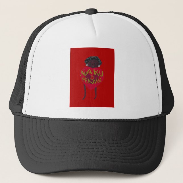  Nakupenda Sana Art Print  Swahili Design Trucker Hat (Front)