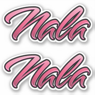Nala faded pink sticker sticker embroiderset