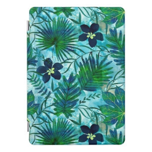 Nalani Hawaiian Tropical Garden Teal iPad Pro Cover