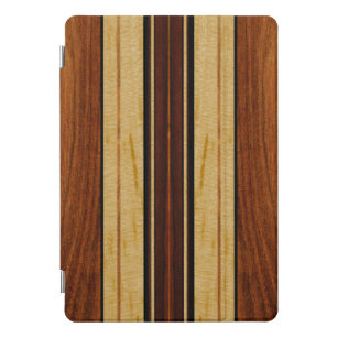 Nalu Hou Faux Koa Wood Surfboard iPad Smart Cover