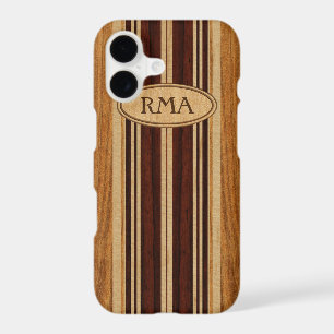 Nalu Lua Faux Koa Wood Monogram Surfboard