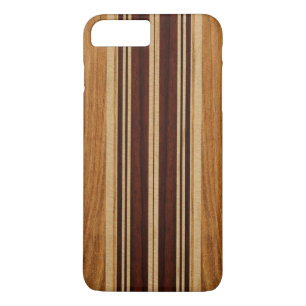 Nalu Lua Faux Koa Wood Surfboard iPhone 8 Plus/7 Plus Case