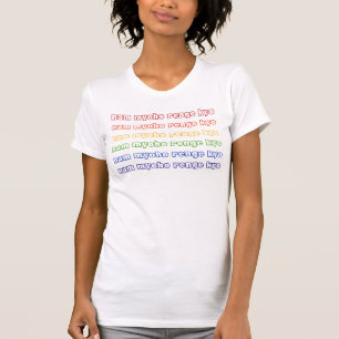 Nam Myoho Renge Kyo Colourful Rainbow Typography T-Shirt