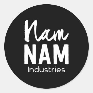 Nam Nam Industries invertert bilde Classic Round Sticker