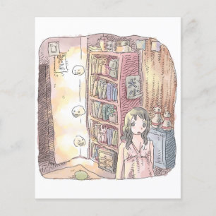 Namamuji a dim object and female illustration fl