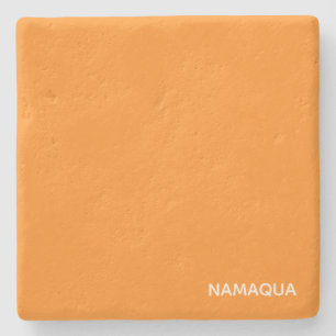 Namaqua orange color name stone coaster