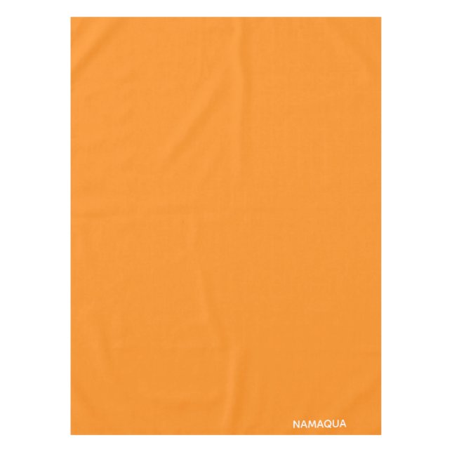 Namaqua orange color name tablecloth (Front)