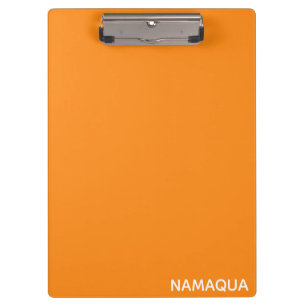 Namaqua orange colour name clipboard