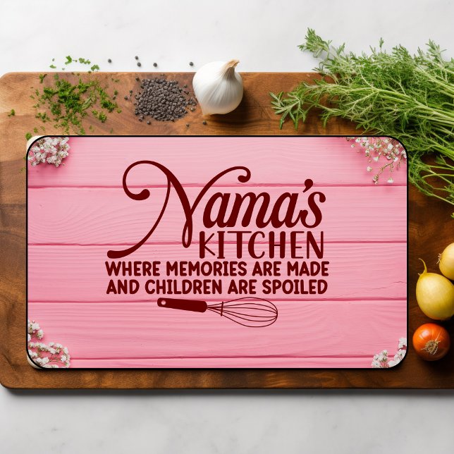 Nama's Kitchen Where Memories R Made Cutting Board (Creator Uploaded)