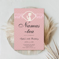Namas-Tea Cute Pink Blush 40th Birthday Tea Party