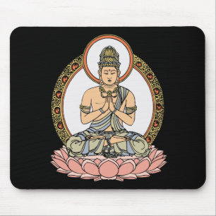 Namaskara Mudra Buddha Mouse Pad