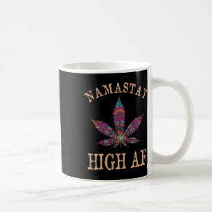 Namastay High Af Yoga Lover Namaste Weed Leaf Funn Coffee Mug