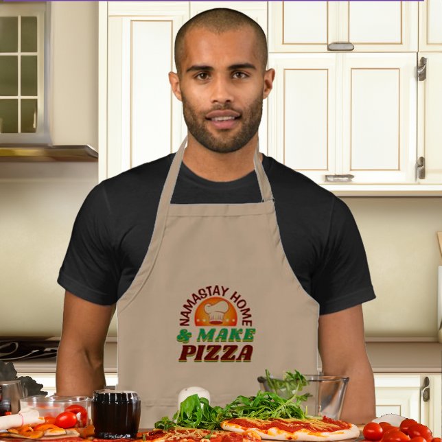 Namastay Home Make Pizza Funny Gift Standard Apron (Creator Uploaded)