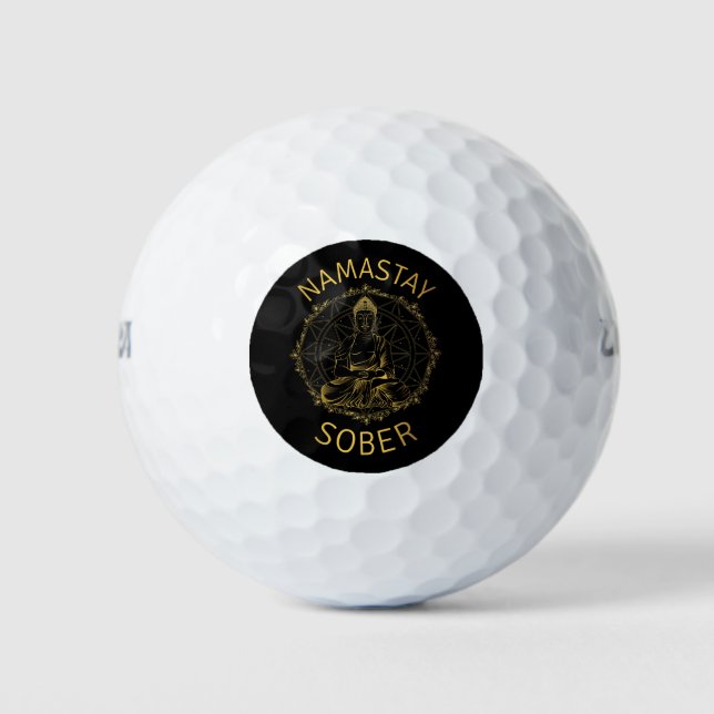 Namastay Sober II Golf Balls (Front)