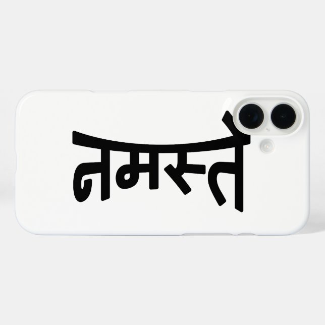 Namaste (नमस्ते) - Devanagari Script Case-Mate iPhone Case (Back (Horizontal))