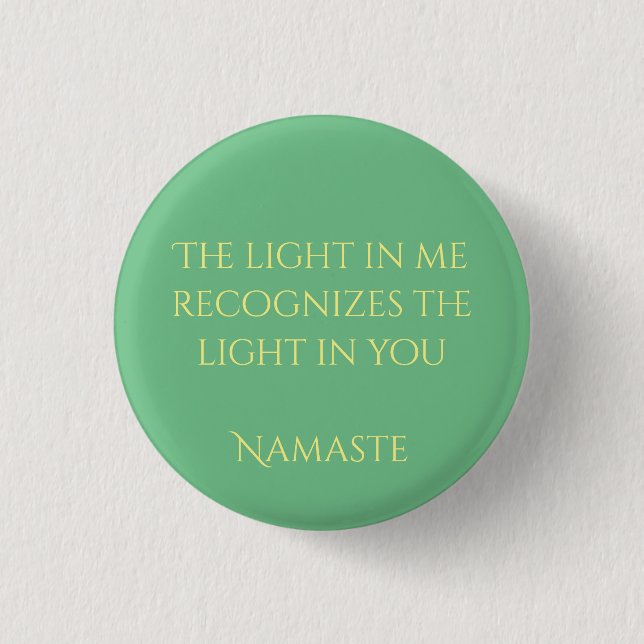Namaste 3 Cm Round Badge (Front)