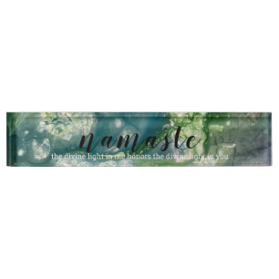 Namaste Acrylic Nameplate