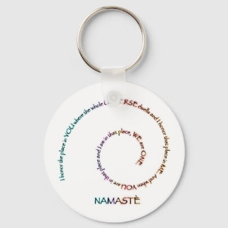 Namaste and its Meaning Key Ring