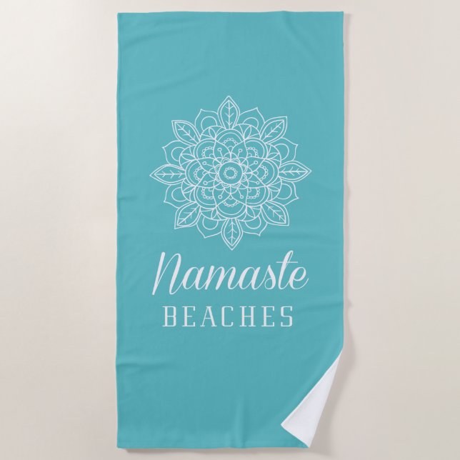 Namaste Beaches Beach Towel (Front)