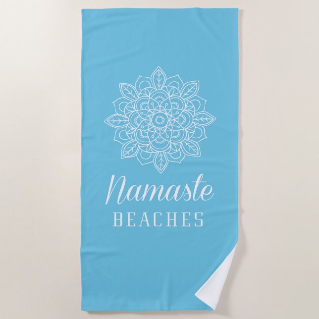 Namaste Beaches Beach Towel (Front)