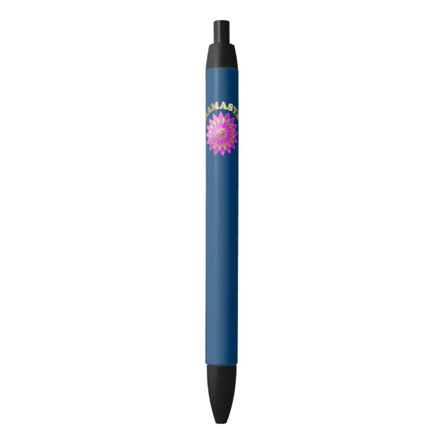 Namaste Black Ink Pen (Front Vertical)