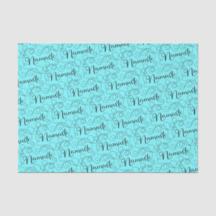 NAMASTE black seamless pattern with LINES Tissue Paper