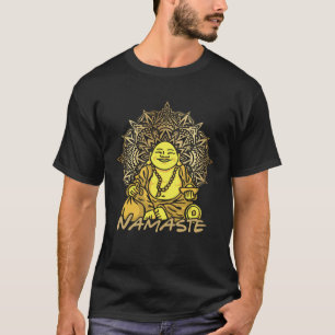 Namaste Buddha Meditation Spiritual People Yoga In T-Shirt
