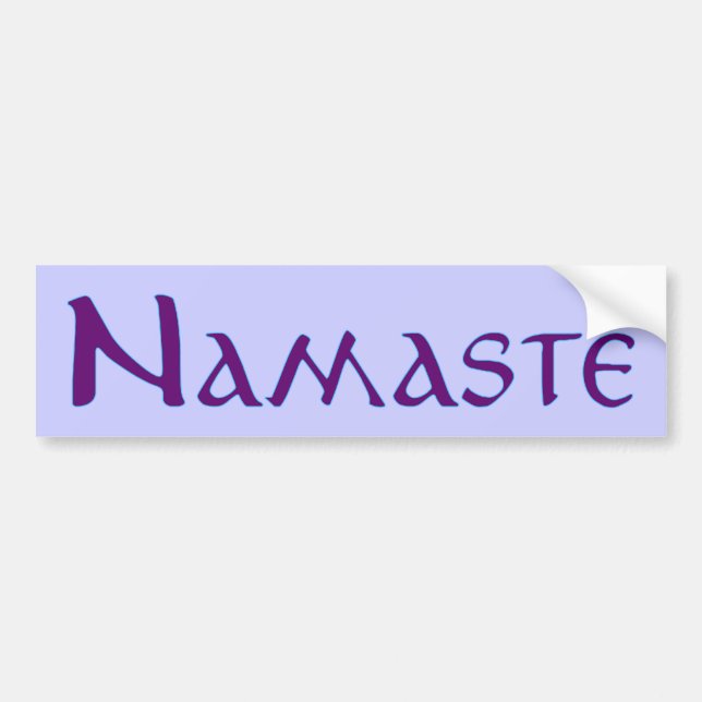 Namaste Bumper Sticker (Front)
