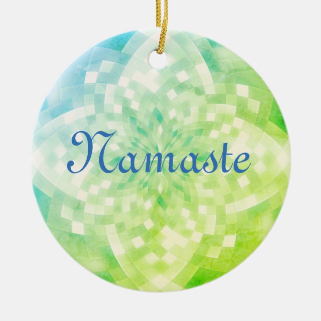 Namaste Ceramic Ornament (Front)