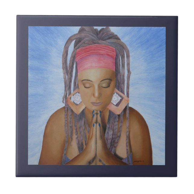 Namaste Ceramic Tile (Front)